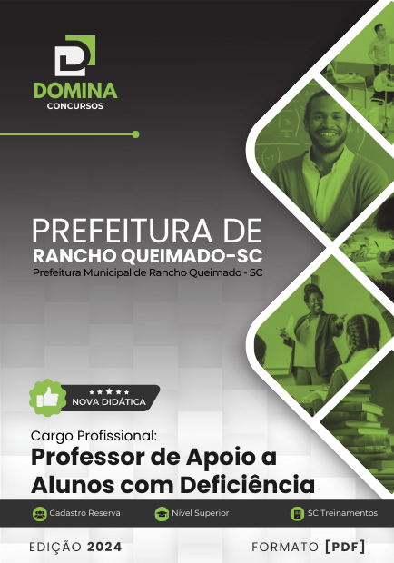 Apostila Professor de Apoio Prefeitura Rancho Queimado SC 2024