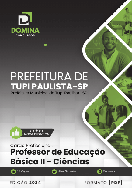 Apostila Professor de Ciências Tupi Paulista SP 2024