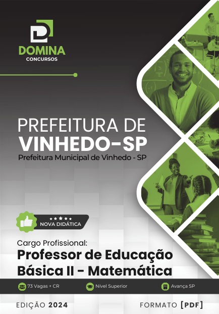 Apostila Professor de Matemática Vinhedo SP 2024