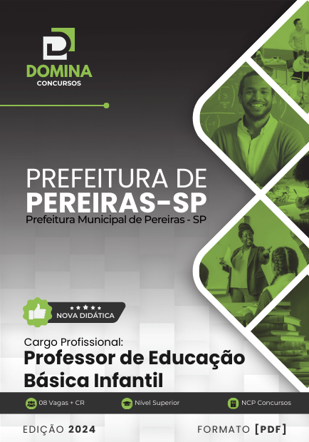 Apostila Professor de Educação Infantil Pereiras SP 2024