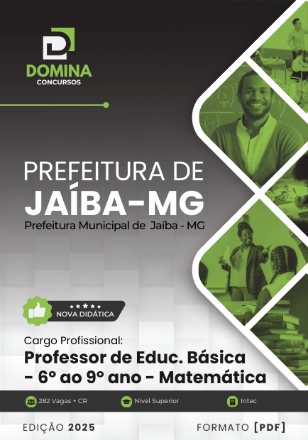 Apostila Professor de Matemática Jaíba MG 2025