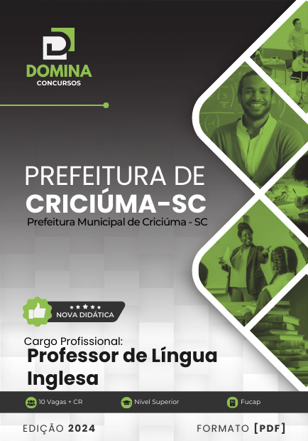 Apostila Professor de Inglês Criciúma SC 2024