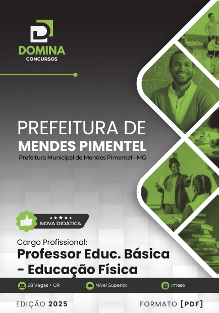 Apostila Professor de Educação Física Mendes Pimentel MG 2025