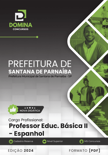 Apostila Professor PEB II Espanhol Santana de Parnaíba SP 2024