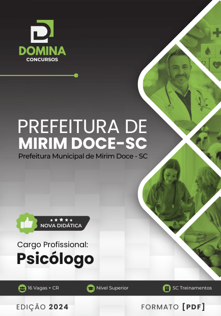 Apostila Psicólogo Mirim Doce SC 2024