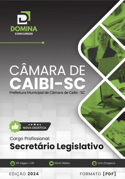 Apostila Secretário Legislativo Câmara Caibi SC 2024