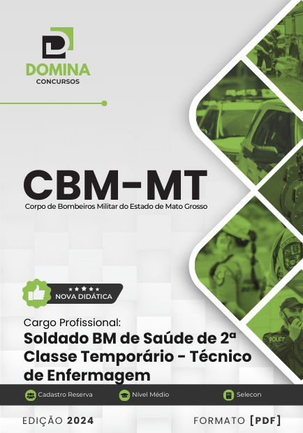 Apostila Soldado BM Técnico de Enfermagem CBM MT 2024