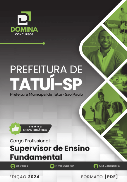 Apostila Supervisor de Ensino Fundamental Tatuí SP 2024