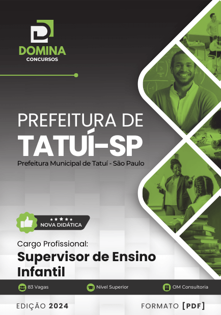 Apostila Supervisor de Ensino Infantil Tatuí SP 2024