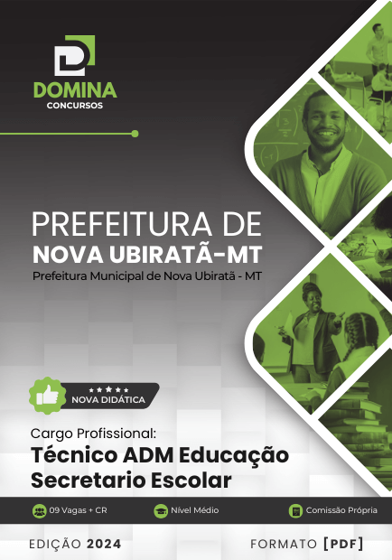 Apostila Técnico Administrativo Educacional Nova Ubiratã MT 2024