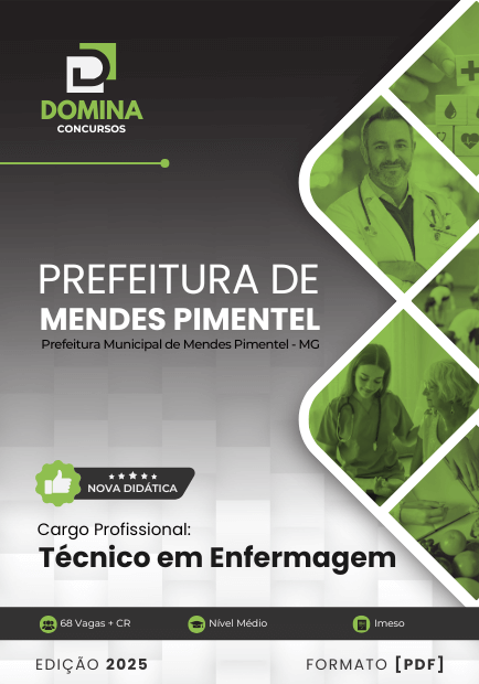 Apostila Técnico em Enfermagem Mendes Pimentel MG 2025