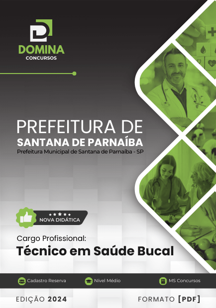 Apostila Técnico Saúde Bucal Santana de Parnaíba SP 2024