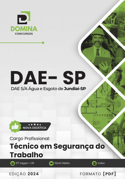 Apostila Técnico em Segurança do Trabalho DAE Jundiaí SP 2024