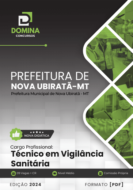 Apostila Técnico em Vigilância Sanitária Nova Ubiratã MT 2024