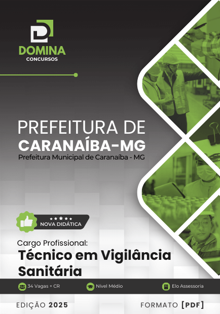 Apostila Técnico Vigilância Sanitária Prefeitura Caranaíba MG 2024