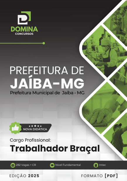 Apostila Trabalhador Braçal Jaíba MG 2025