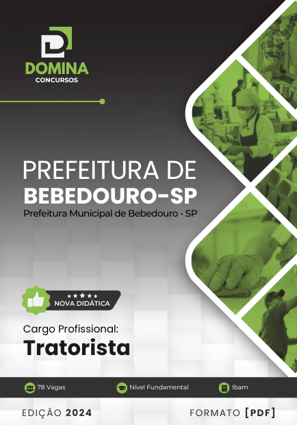 Apostila Tratorista Bebedouro SP 2024