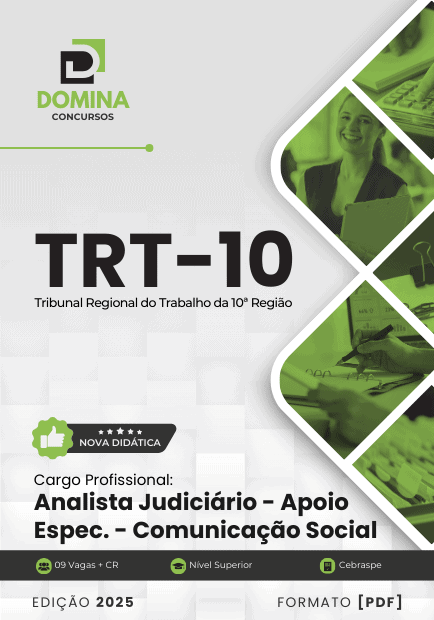Apostila Analista Judiciário Comunicação Social TRT 10 2025