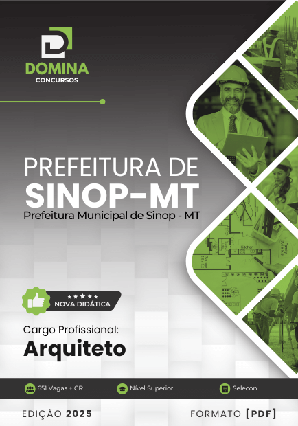 Apostila Arquiteto Sinop MT 2025