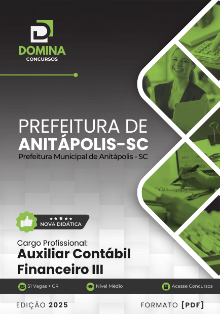 Apostila Auxiliar Contábil Financeiro III Anitápolis SC 2025