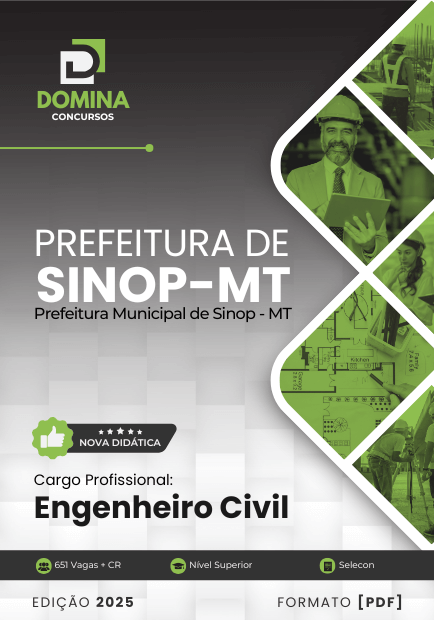 Apostila Engenheiro Civil Sinop MT 2025