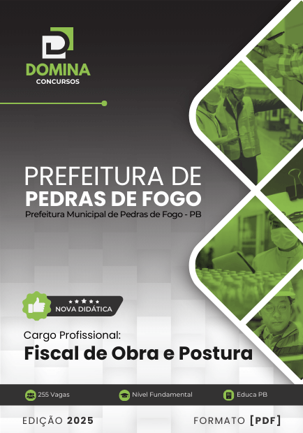 Apostila Fiscal de Obra e Postura Pedras de Fogo PB 2025