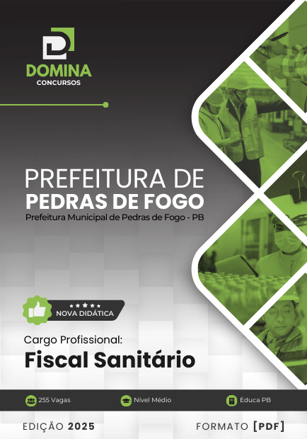 Apostila Fiscal Sanitário Pedras de Fogo PB 2025