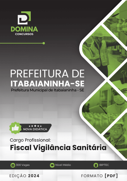 Apostila Fiscal Vigilância Sanitária Itabaianinha SE 2025