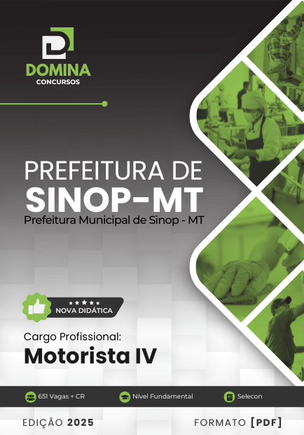 Apostila Motorista IV Sinop MT 2025