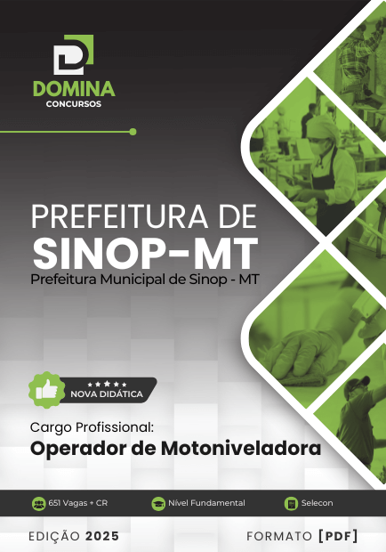 Apostila Operador de Motoniveladora Sinop MT 2025