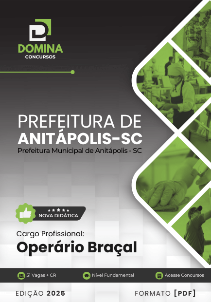 Apostila Operário Braçal Anitápolis SC 2025