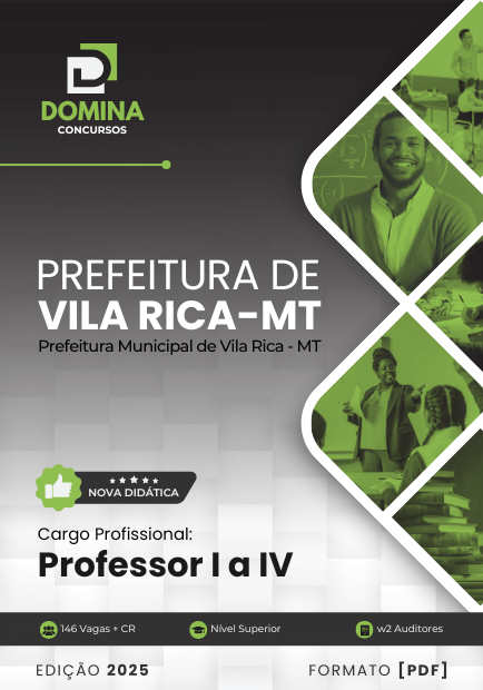 Apostila Professor I a IV Vila Rica MT 2025