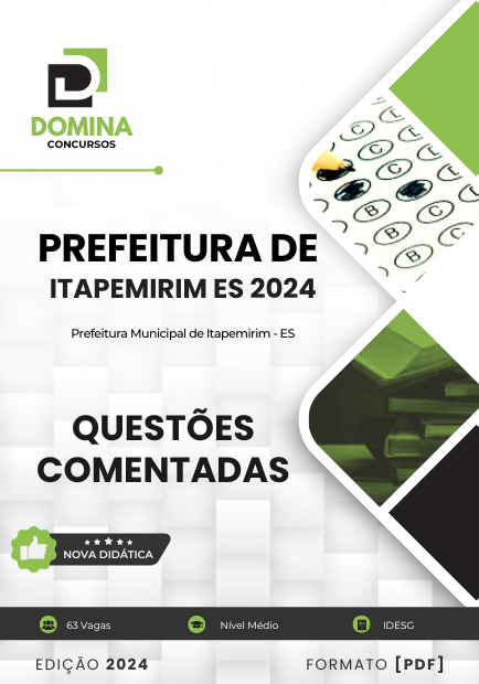 Questões Comentadas Itapemirim ES 2024