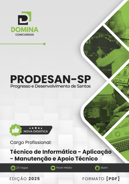 Apostila Técnico de Informática Manutenção Prodesan SP 2025