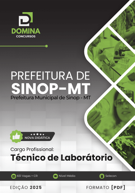 Apostila Técnico de Laboratório Sinop MT 2025