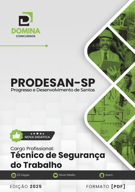 Apostila Técnico de Segurança do Trabalho Prodesan SP 2025