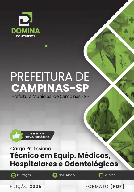 Apostila Técnico em Equipamentos Médicos Campinas SP 2025