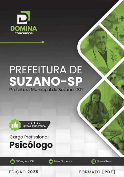 Apostila Suzano SP 2025 Psicólogo