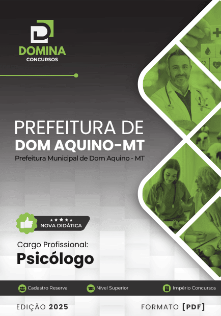 Apostila Psicólogo Dom Aquino MT 2025