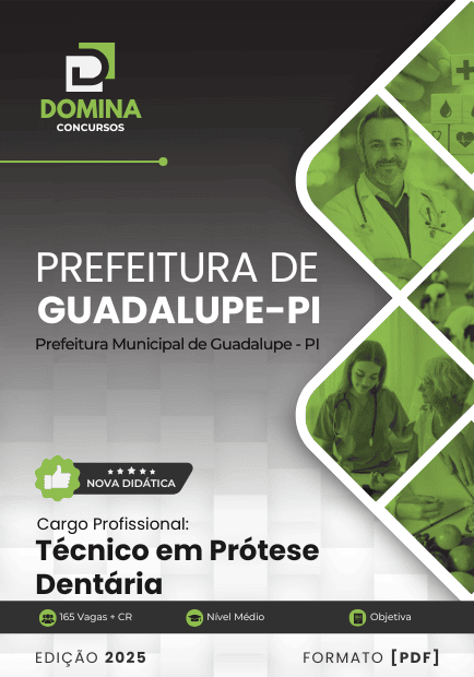 Apostila Técnico em Prótese Dentária Guadalupe PI 2025
