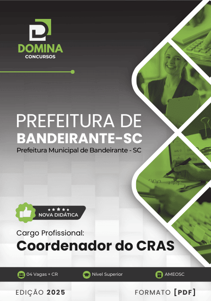 Apostila Coordenador do CRAS Bandeirante SC 2025