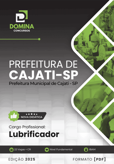 Apostila Lubrificador Cajati SP 2025