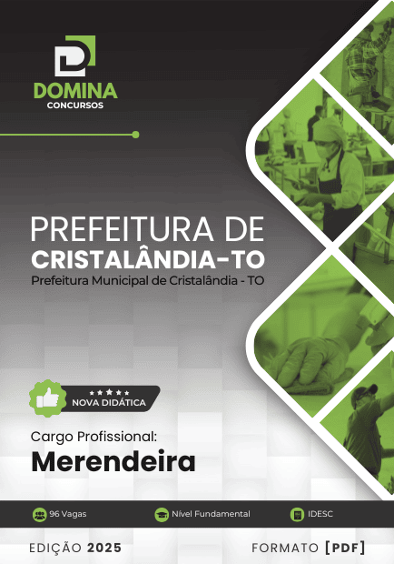 Apostila Merendeira Cristalândia TO 2025