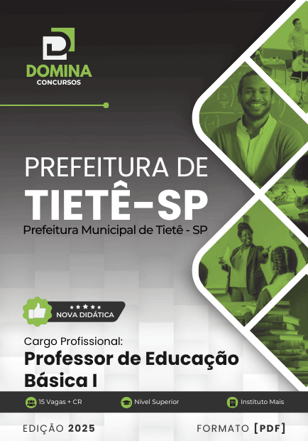 Apostila Professor de Educação Básica Tietê SP 2025