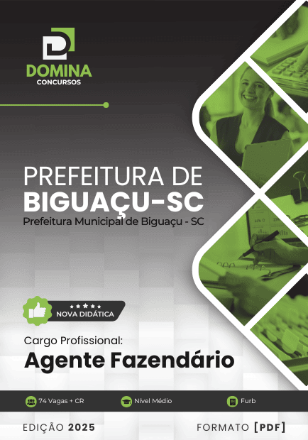 Novo Material: Apostila Agente Fazendário Biguaçu SC 2025
