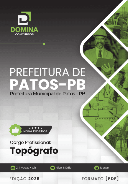 Novo Material: Apostila Topógrafo Patos PB 2025