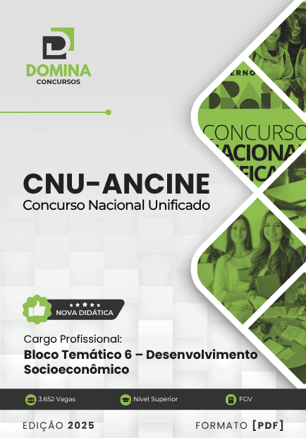 Apostila BLOCO 6 Desenvolvimento Socioeconômico ANCINE CNU 2025