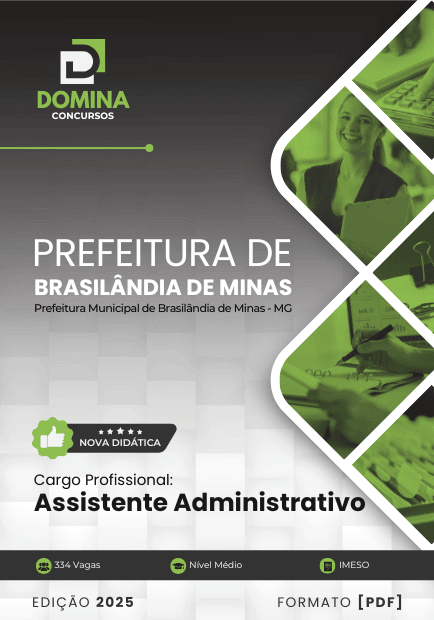 Apostila Assistente Administrativo Brasilândia de Minas MG 2025