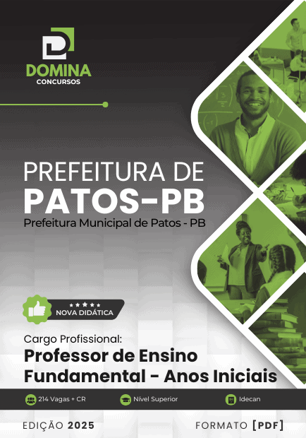 Apostila Professor de Anos Iniciais Patos PB 2025