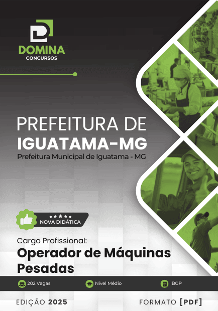 Apostila Operador de Máquinas Pesadas Iguatama MG 2025